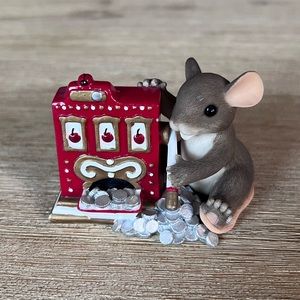 Fitz And Floyd Charming Tails “Jackpot” Mouse Figurine 82/116